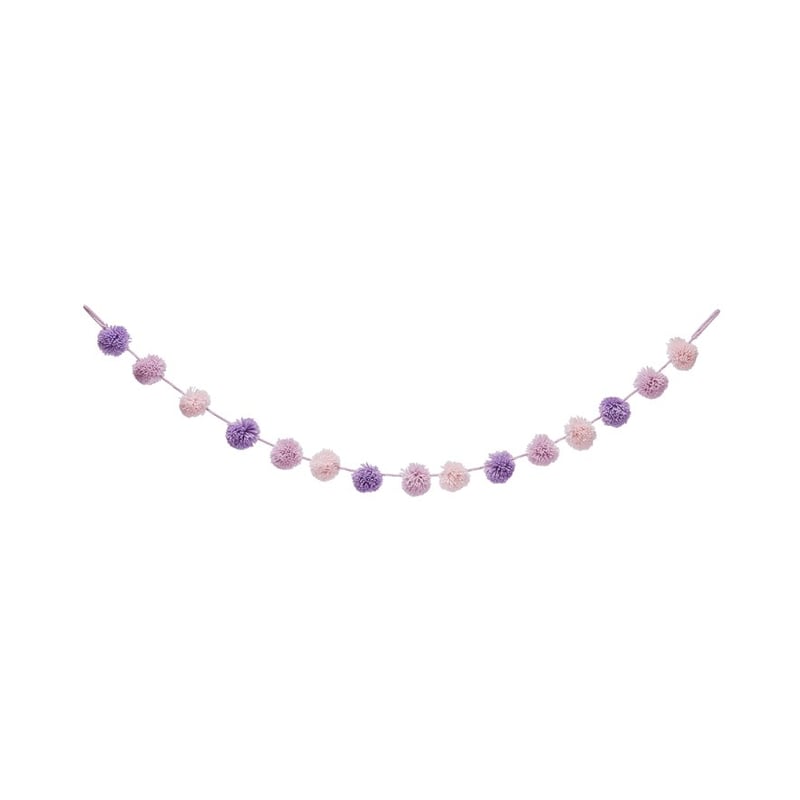 Designer Lilac Pom-Pom Garland