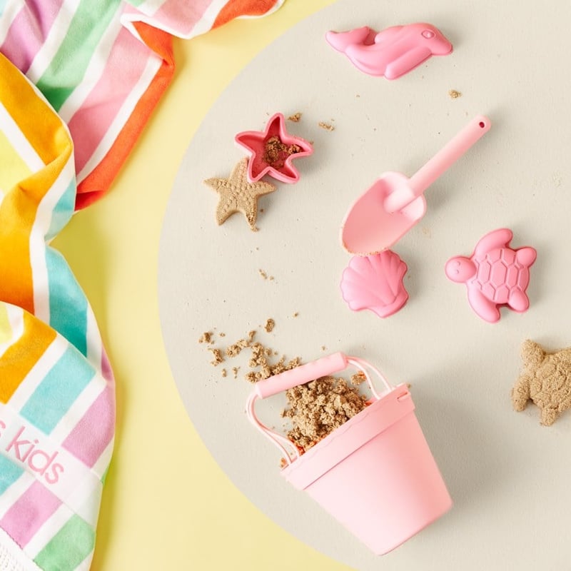 Pink Bucket & Spades Beach Accessories