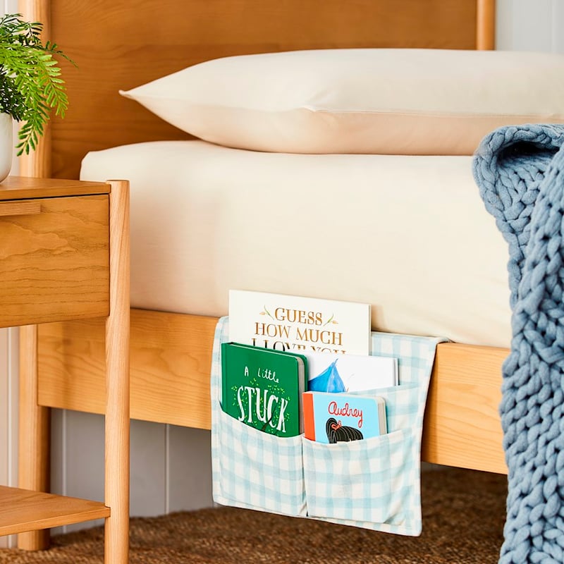 Bedside Blue Gingham Tidy