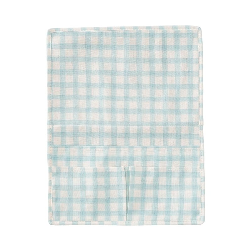 Bedside Blue Gingham Tidy