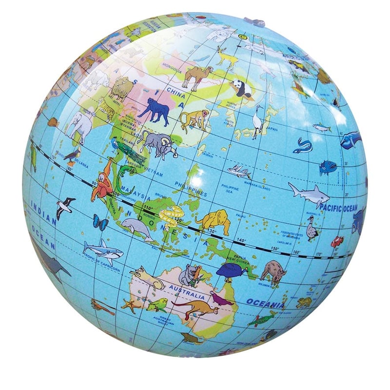 Inflatable World Globe