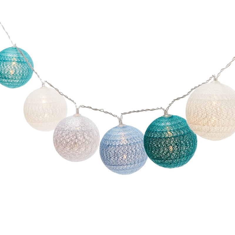Twinkle Blue & Silver String Lights