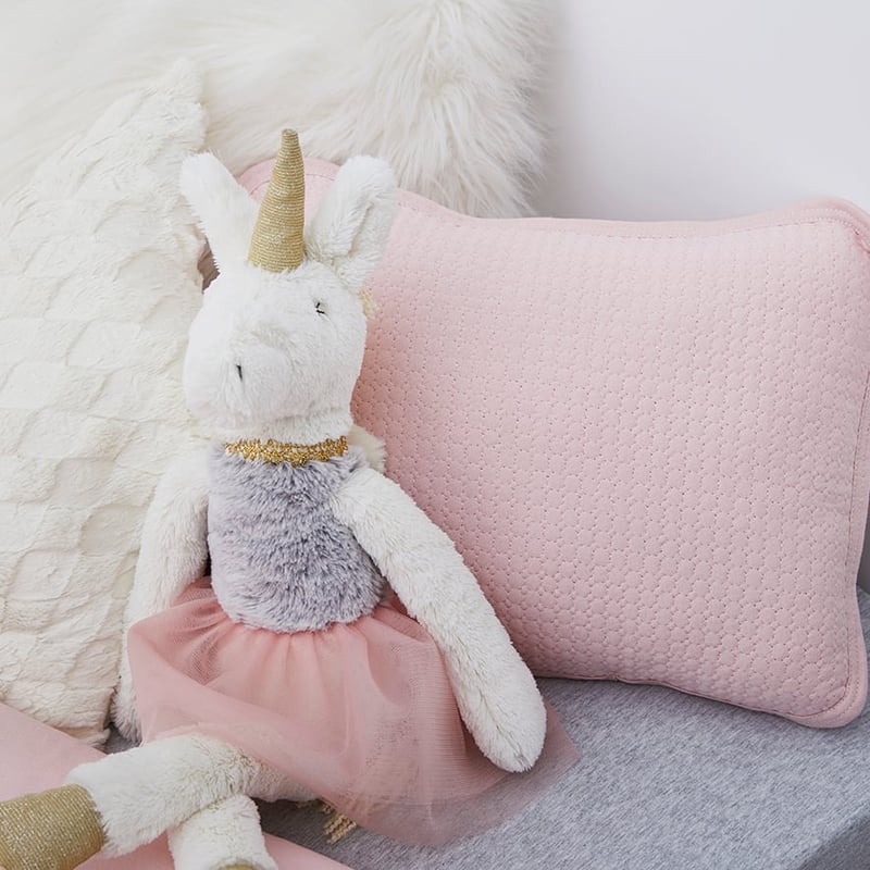 Sunday Quilted Jersey Cot Pink Quilt Cover Set