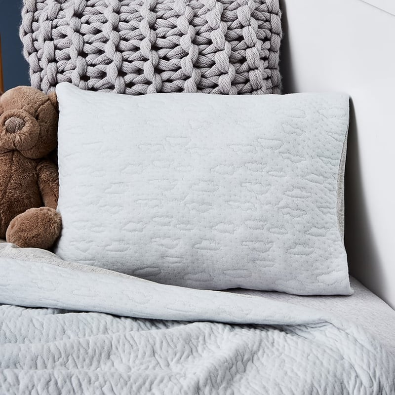 Jersey Cloud Cot Blue & Grey Quilt Cover Set