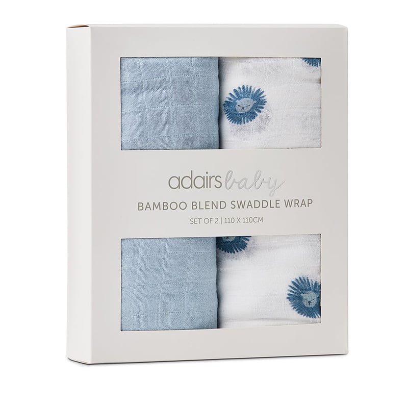 Little Lion Muslin Swaddle 2 Pack Gift Box 