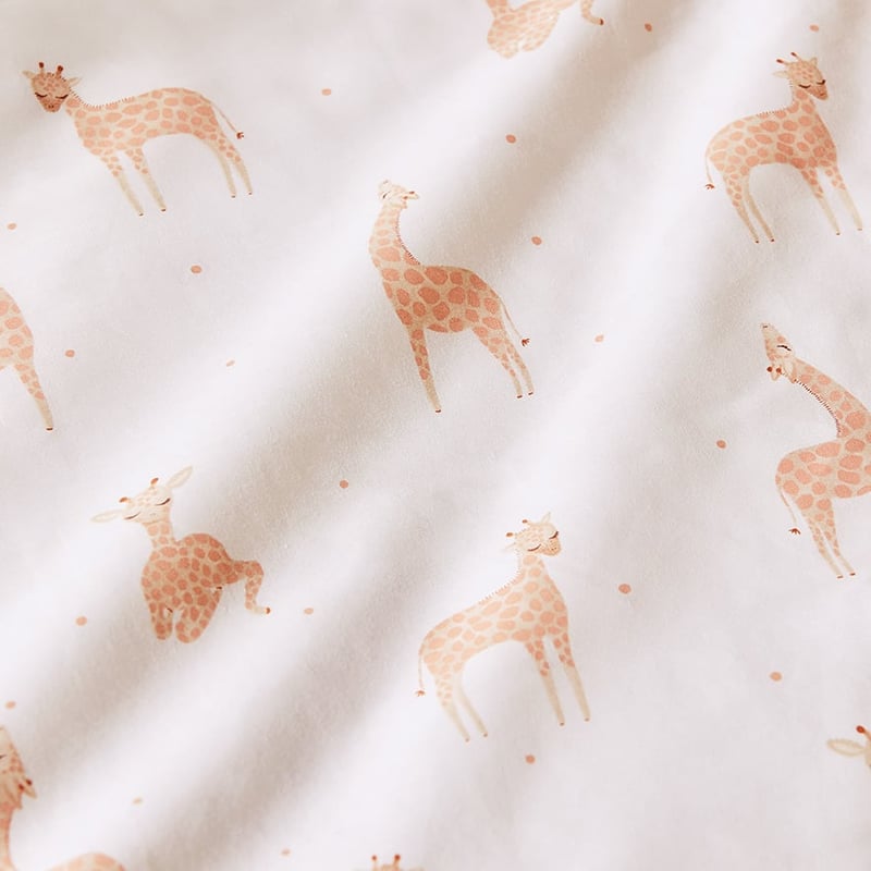 Baby Animal Cotton Giraffe Cot Quilt Cover Set