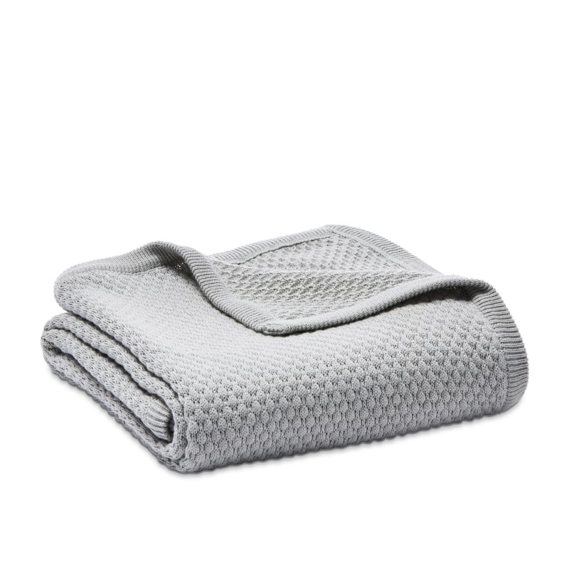 Soho Organic Cotton Grey Marle Baby Blanket