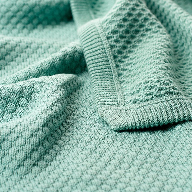 Soho Organic Cotton Soft Sage Baby Blanket