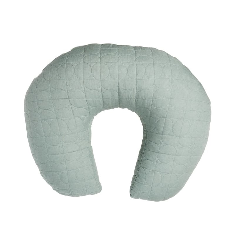 Vintage Washed Linen Eucalyptus Nursing Pillow