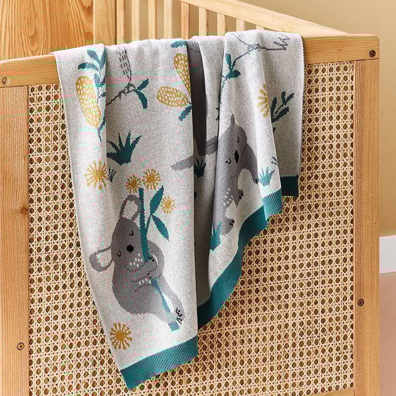 Australiana Organic Cotton Baby Blanket