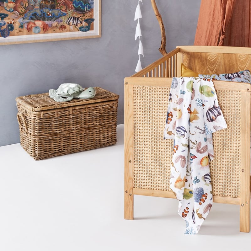 Fleur Harris Treasure Reef Organic Cotton Muslin Swaddle 2 Pack