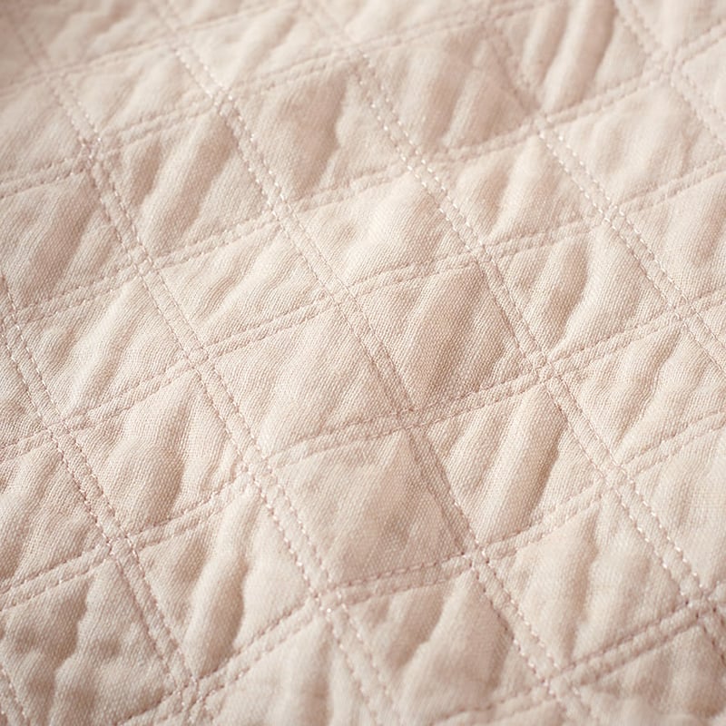 August Linen Cotton Quilted Cot Quilt Cover Set
