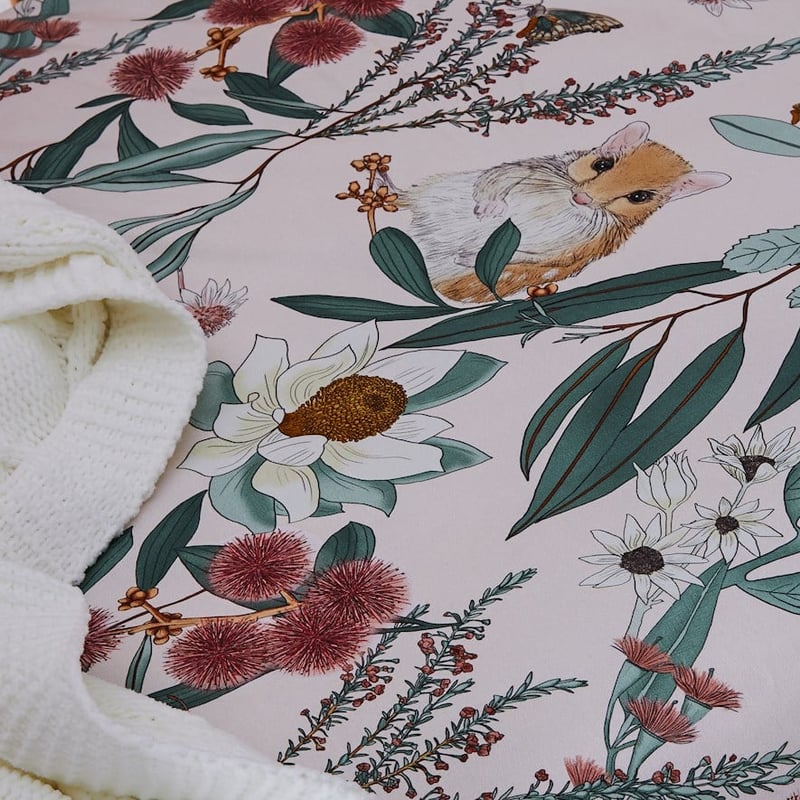 Bush Magic Fitted Sheets Blush Pack of 2