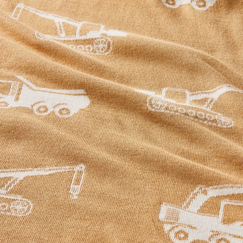 Novelty Wheat Transport Organic Cotton Baby Blanket