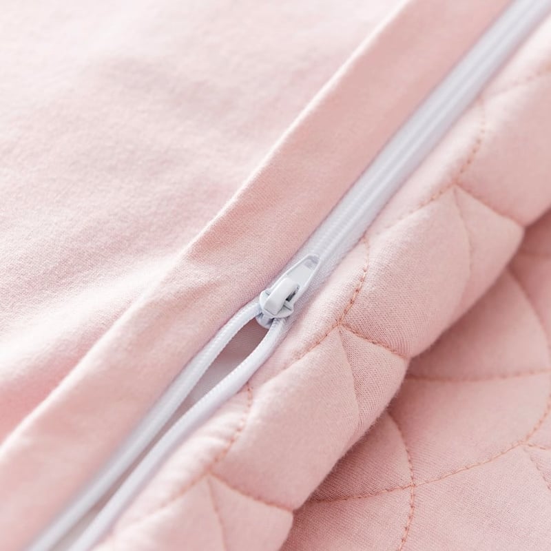 Frankie Jersey Quilted Violet Pink Cot Quilt Cover Set