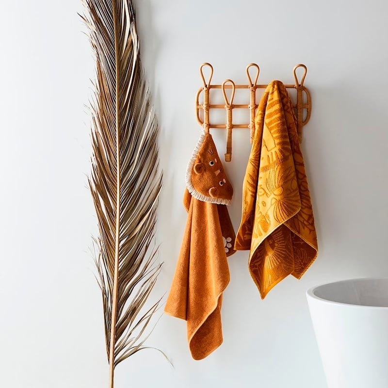 Lion Tan Hooded Towel