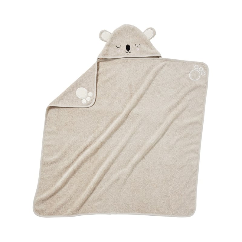 Koala Grey Hooded Towel