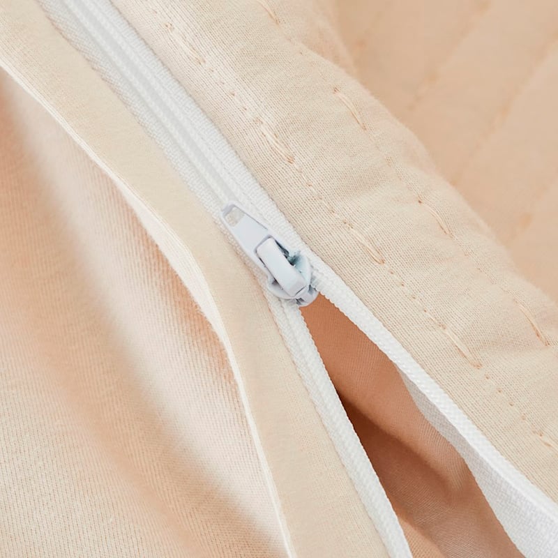 Boston Natural Jersey Quilted Cot Quilt Cover Set