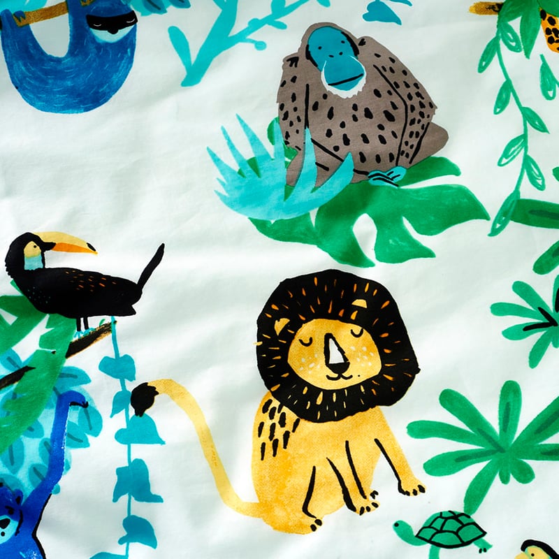 Jungle Safari Cot Quilt Cover Set