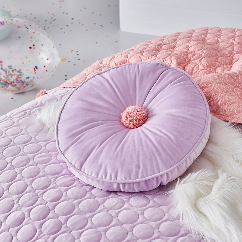 Cambridge Cot Velvet Coverlet Lilac 