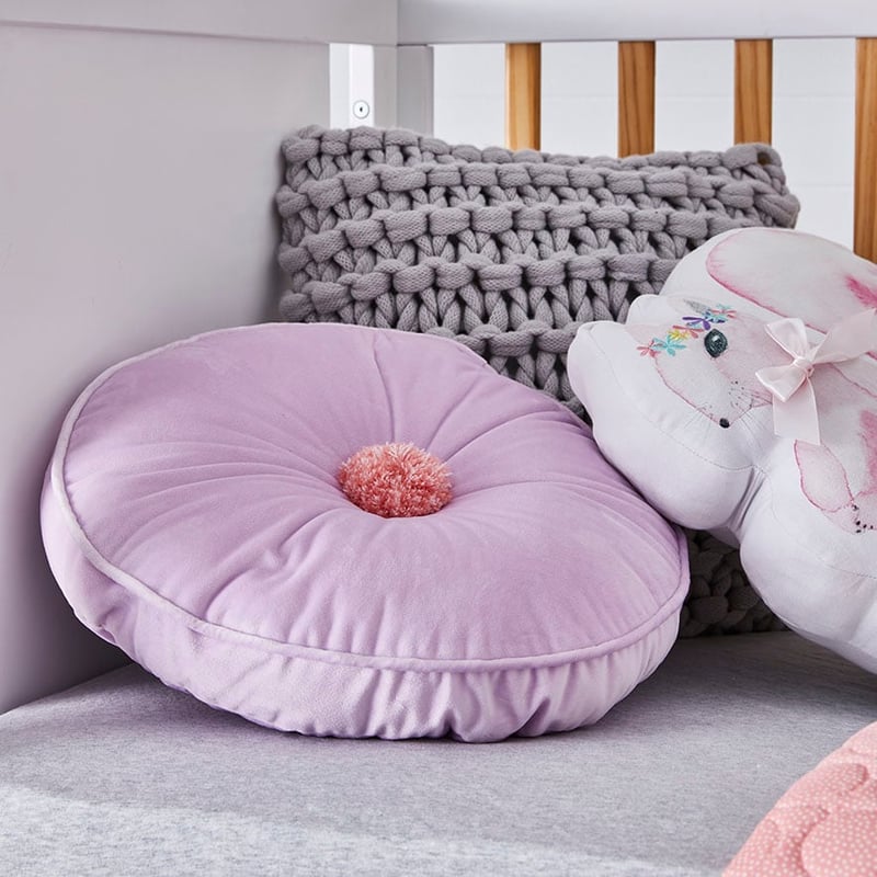 Cambridge Cot Velvet Coverlet Lilac 