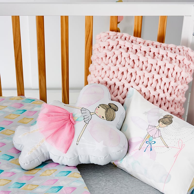 Harlequin Fairy Cot Quilt Cover Set