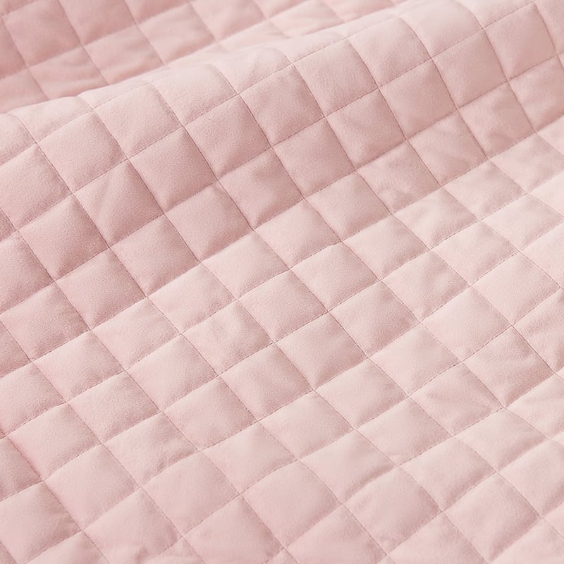 Lucy Velvet Cot Quilt Cover Set Pink
