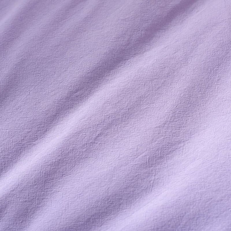 Stonewashed Cotton Lilac Cot Quilt Cover Set
