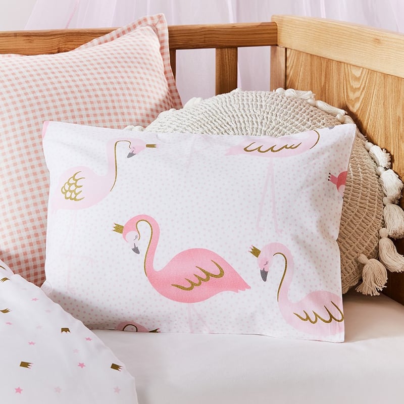 Flamingo Queen Pink Cot Quilt Cover Set