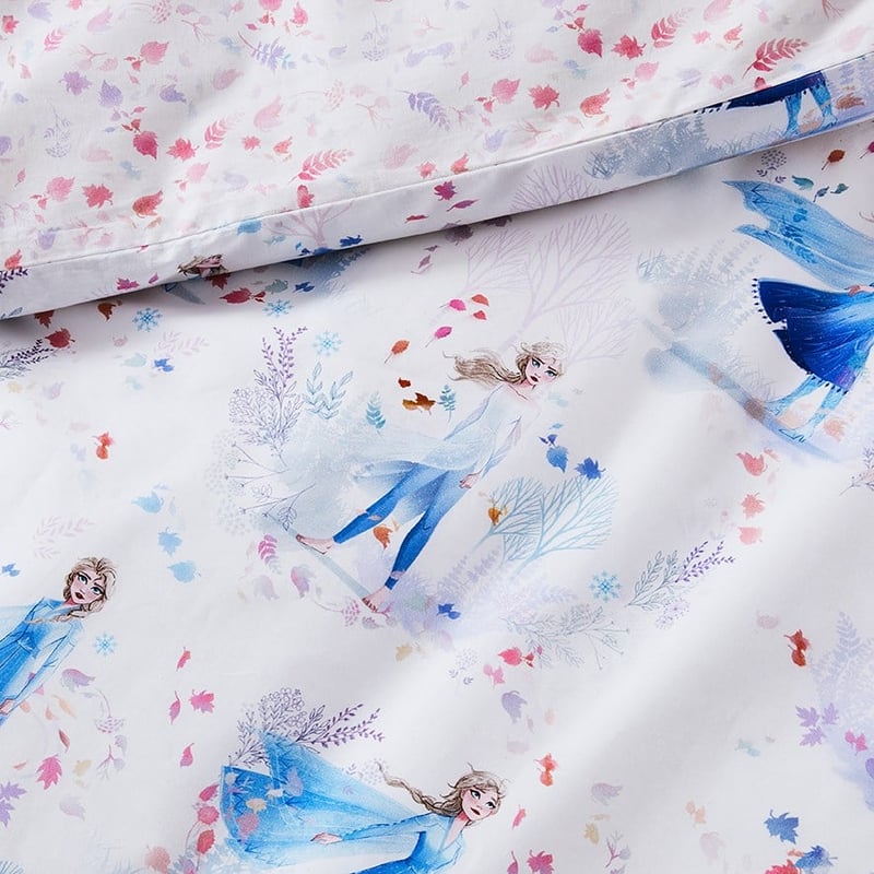 Frozen 2 White Botanical Cot Quilt Cover Set