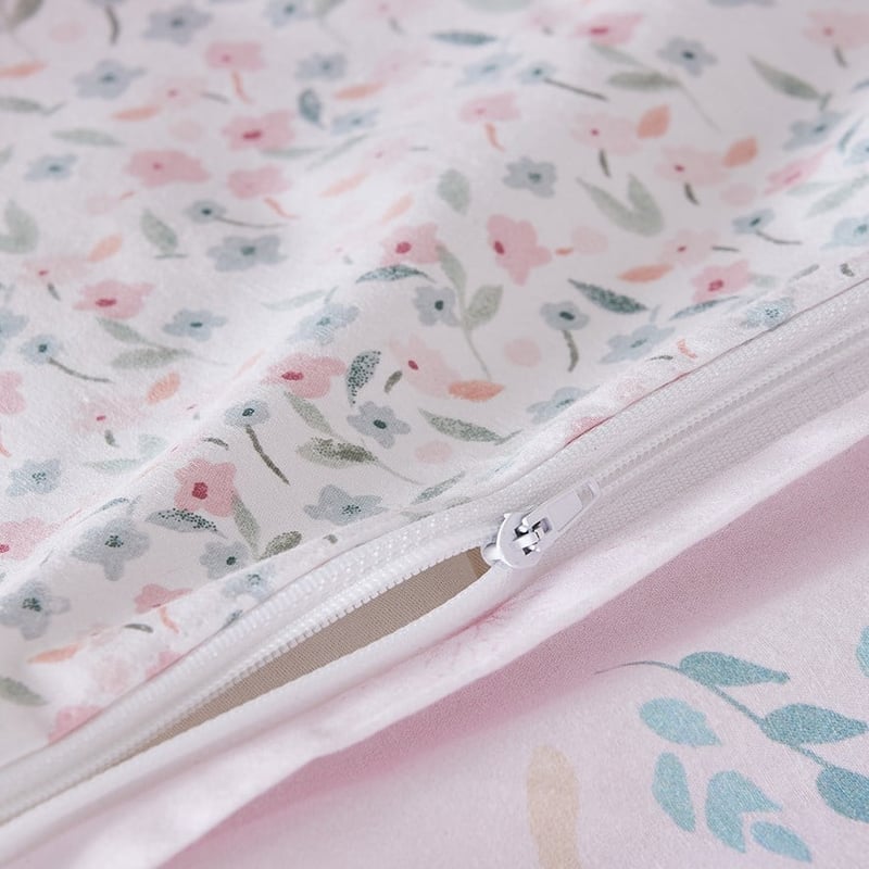 Enchanted Fairy Muted Pink Cot Quilt Cover Set