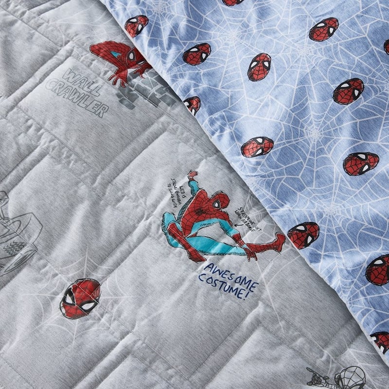 Marvel Spider-Man Spider Sense Quilted Cot Quilt Cover Set