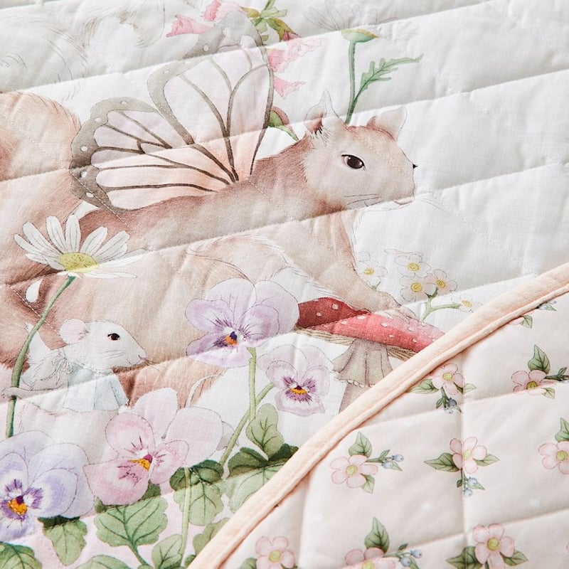 Fleur Harris Garden Party Pink Quilted Play Mat