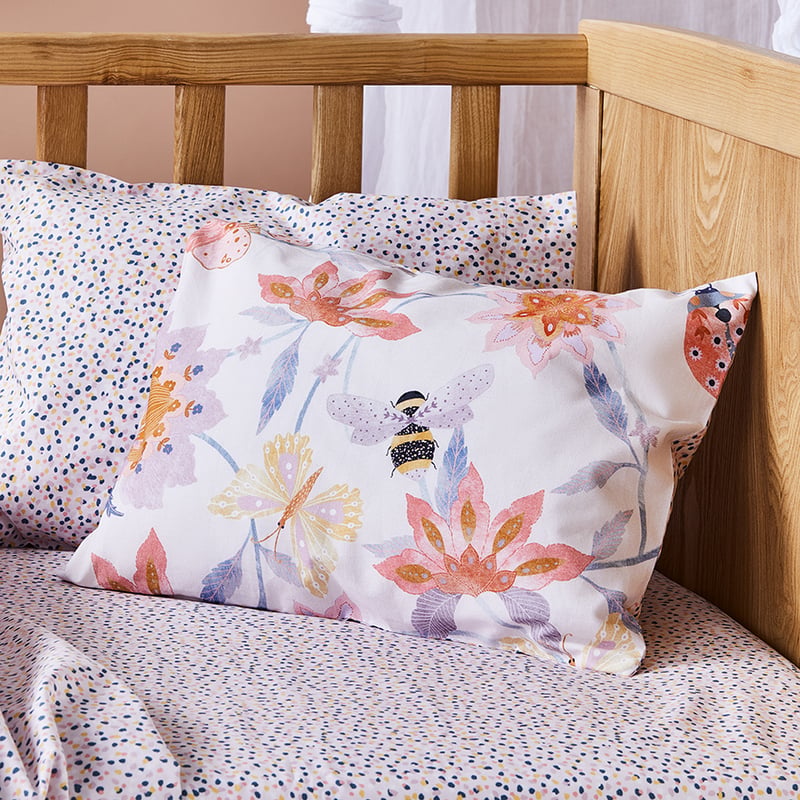 Garden Dreams Lilac Cot Quilt Cover Set