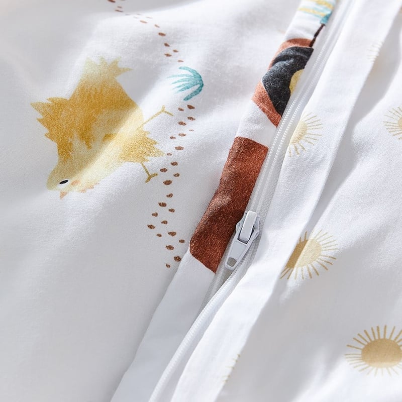 Farm Yard Organic Cotton Cot Quilt Cover Set