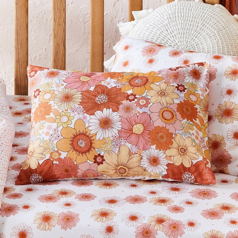 Wild Flower Sunshine Cot Quilt Cover Set