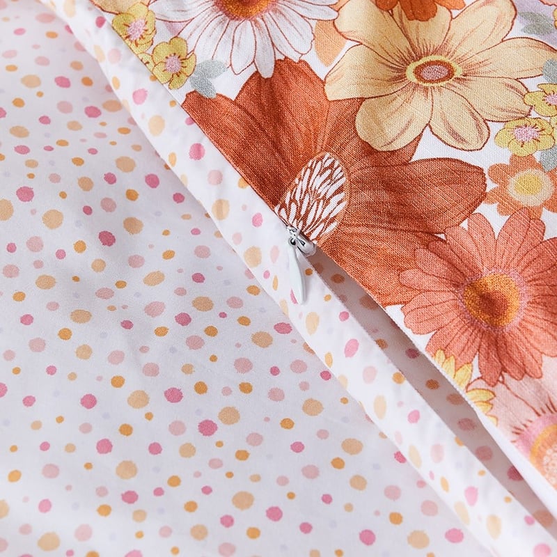 Wild Flower Sunshine Cot Quilt Cover Set