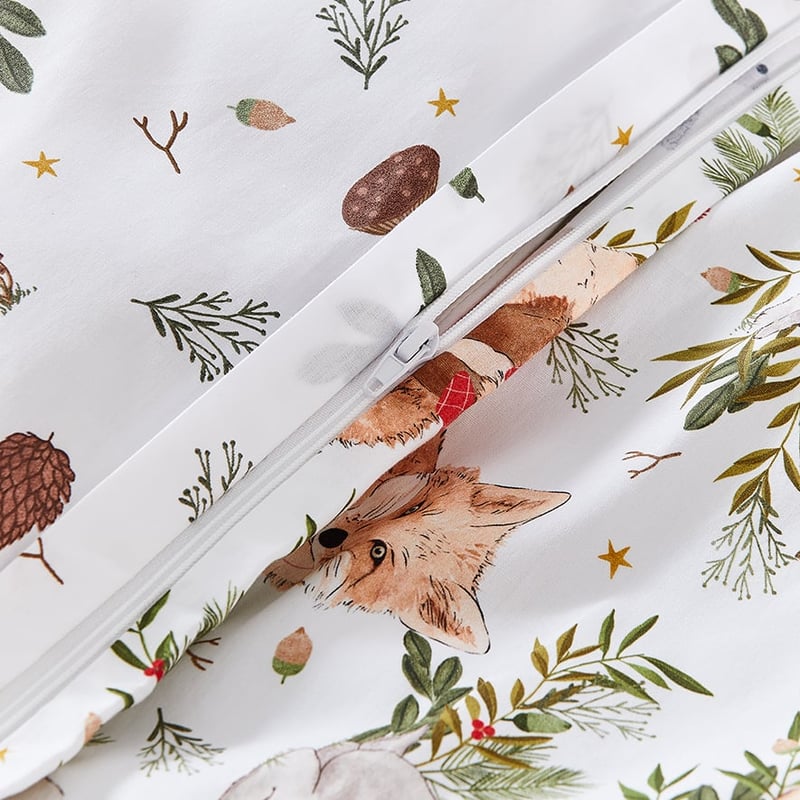 Festive Forest Cot Quilt Cover Set