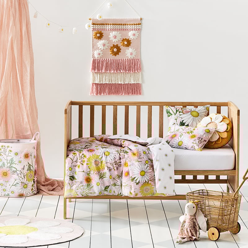 Daisy Dreams Cot Quilt Cover Set