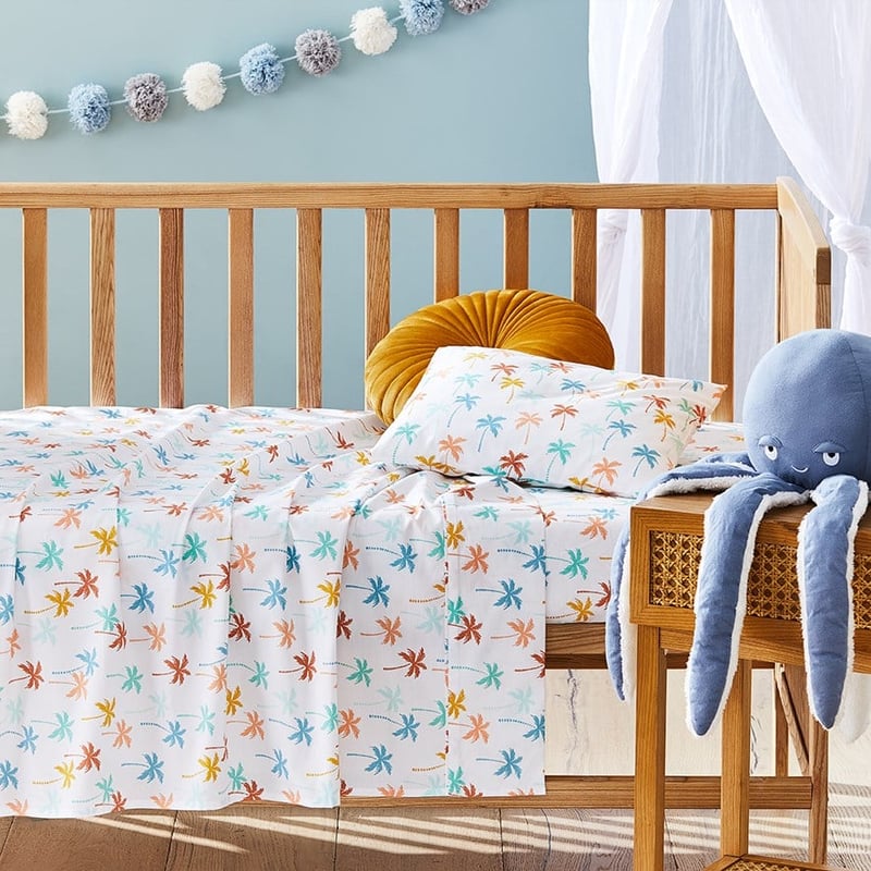 Tropicana Palm Organic Cotton Multi Cot Sheet Set