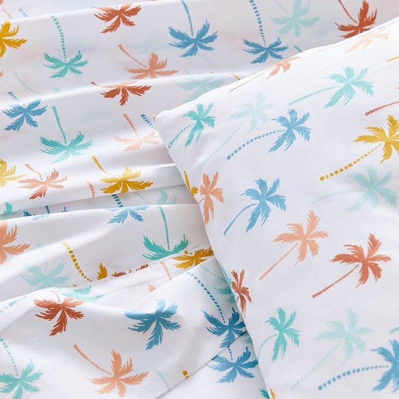 Tropicana Palm Organic Cotton Multi Cot Sheet Set