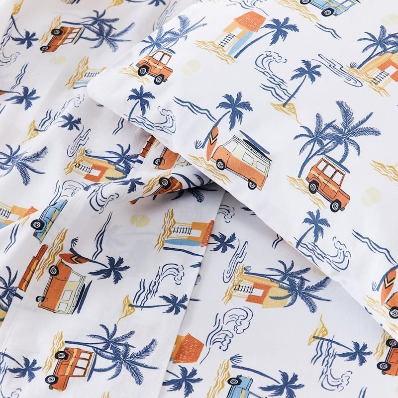 Gone Surfing Multi Cot Sheet Set