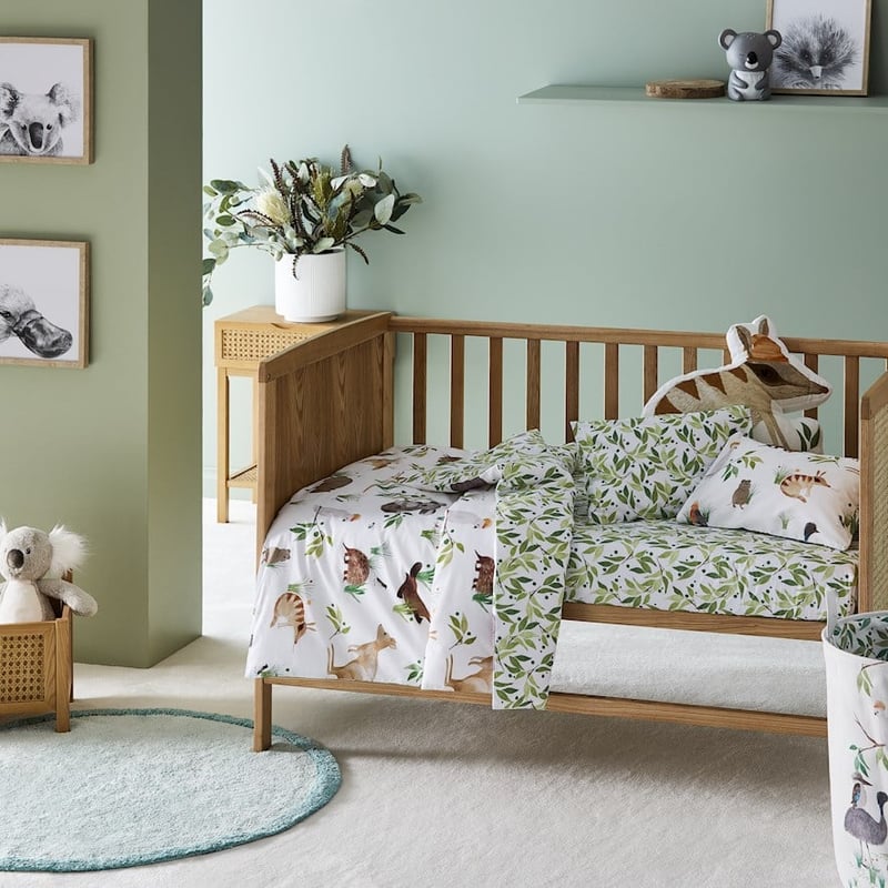 Native Animals Multi Cot Quilt Cover Set