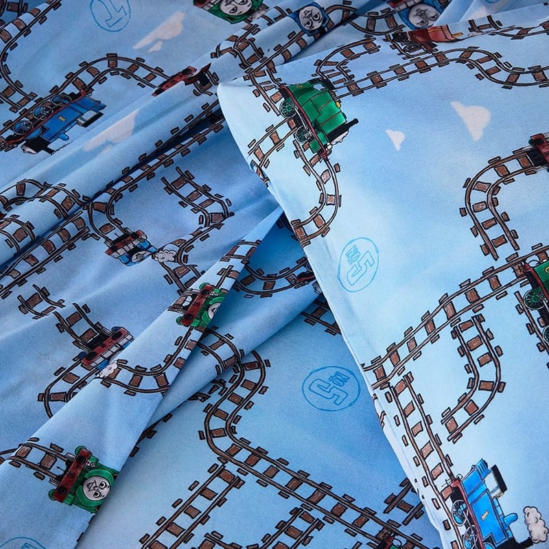 Thomas & Friends Sky Blue Cot Sheet Set