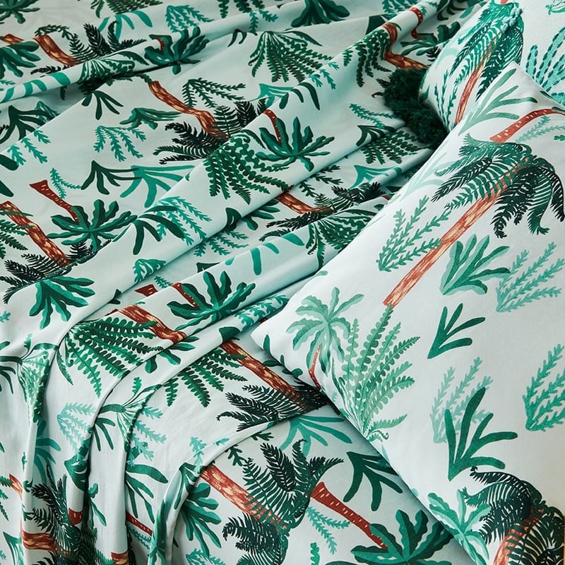 Palmy Fern Cot Sheet Set