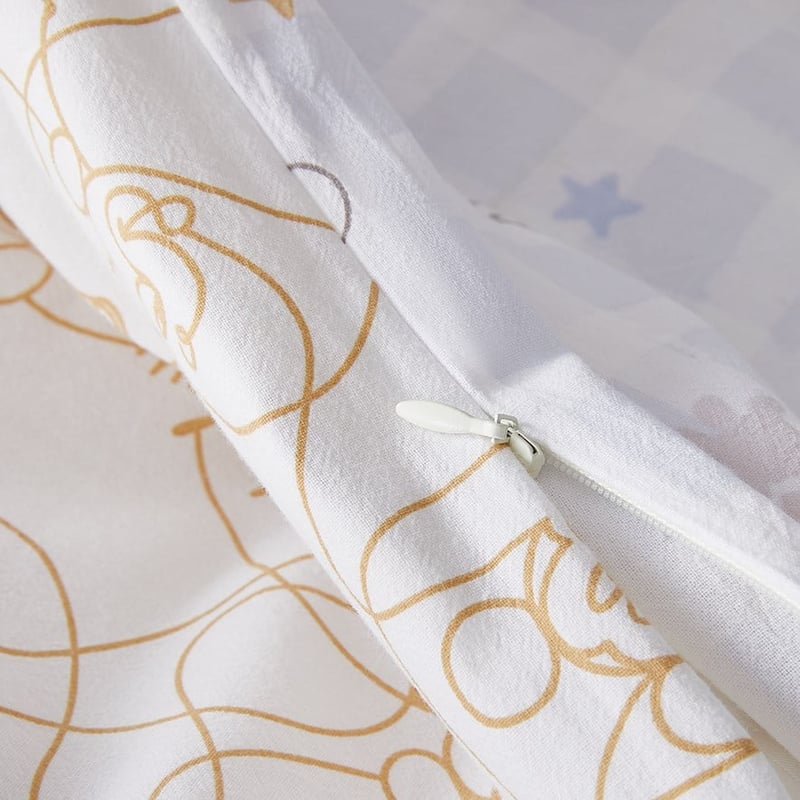 Disney Mickey Mouse Stonewashed Blue Cot Quilt Cover Set