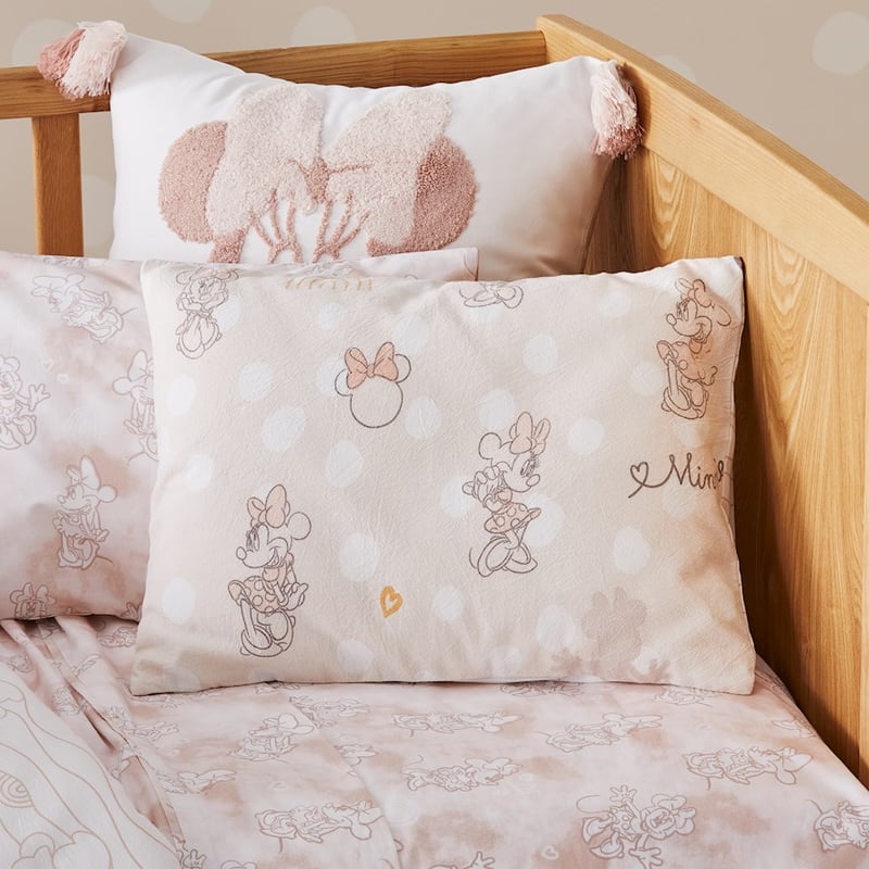 Disney Minnie Mouse Stonewashed Pink Quilt Cover Set