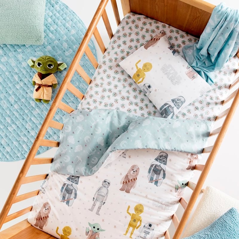 Star Wars Steel Blue Cot Quilt Cover Set