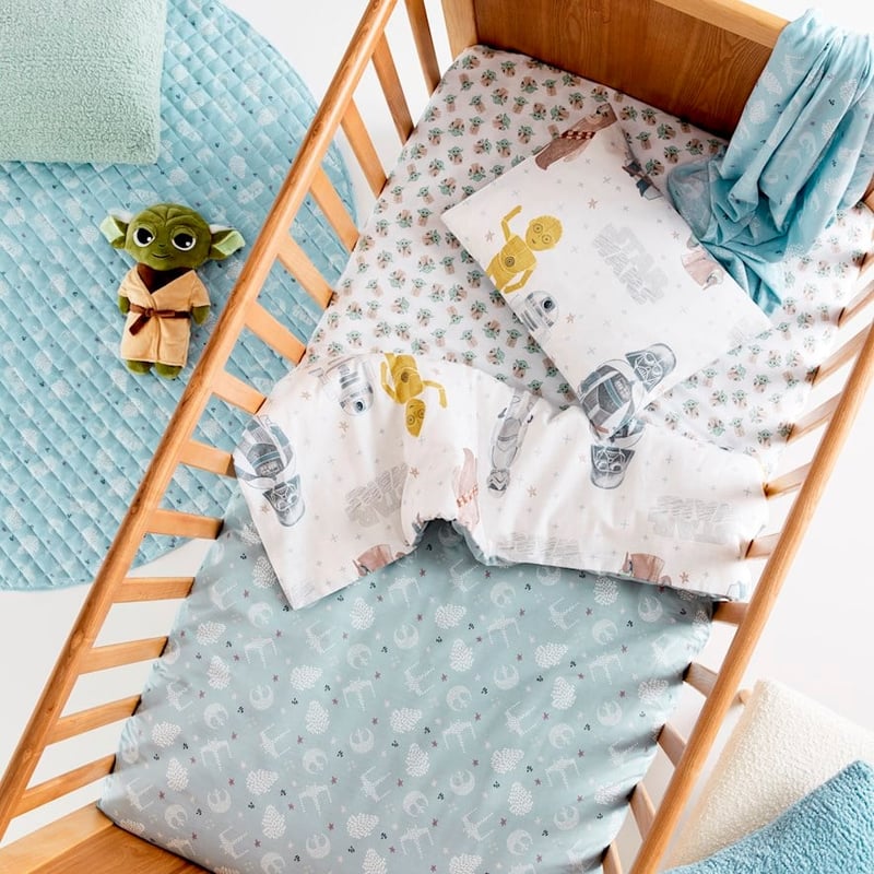 Star Wars Steel Blue Cot Quilt Cover Set