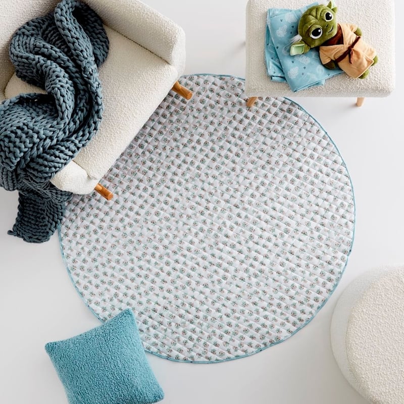 Star Wars Quilted Jersey White Yoda Play Mat